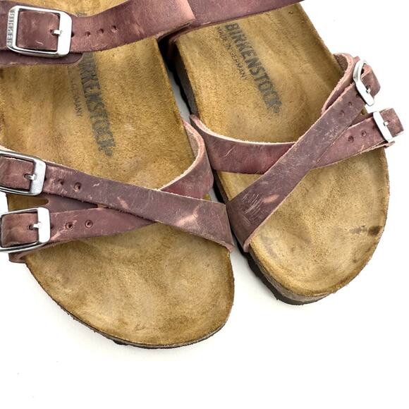 Birkenstock Franca Oiled Leather Sandal Lavender Blush EU 40 US L9 Narrow - Picture 8 of 14